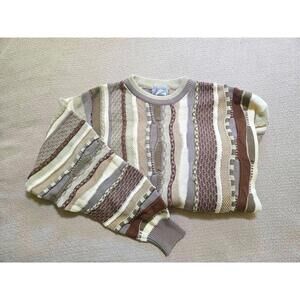 Tosani Sweater M | 90s Textured Coogi Style Knit